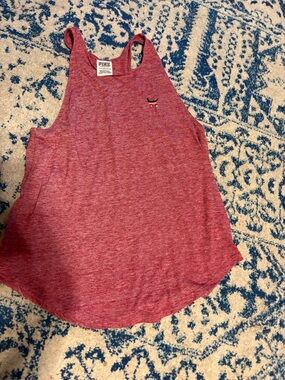 PINK Victoria's Secret Heather Raspberry Racerback Tank